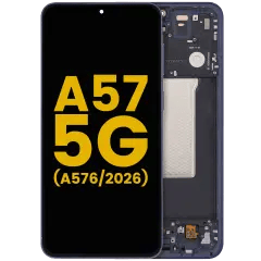 OLED-enhet med ram för Samsung Galaxy A57 5G (A576 / 2026) (renoverad) (marinblå) blå