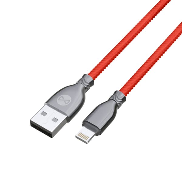Forever Tornado-kabel USB - Lightning 1,0 m 3A röd röd