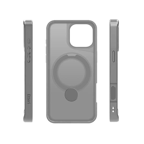 Etteri Matt Mag Ring case for iPhone 17 gray