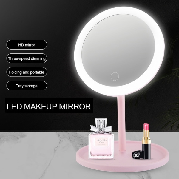 Makeup spegel med led