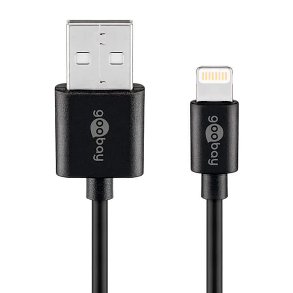 Goobay Lightning-kabel 2m vit MFi vit