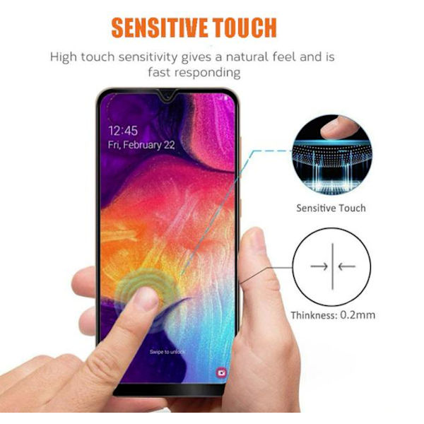 härdad glas för Samsung A10 Transparent