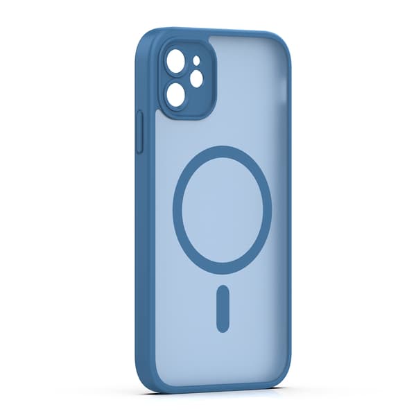 Mag Matt skal för iPhone 11 mörkblå kameraskydd