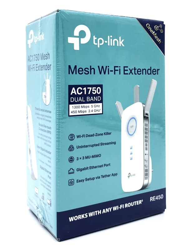 TP-Link RE450 WiFi-räkkeviddeforlänger Ekstern