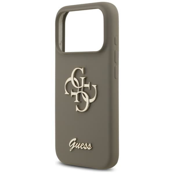 Guess Silikon Big 4G Script-fodral till iPhone 17 Pro brun
