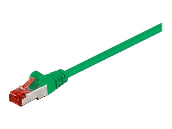 Goobay CAT 6 S/FTP CU 0,5m Green grön