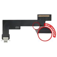 Laddningsport Flexkabel för iPad Air 4 (endast WiFi) (Eftermarknad Plus) (Vit) vit