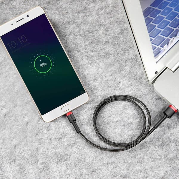 Baseus kabel Cafule USB - microUSB 2,0 m 1,5A svart-röd