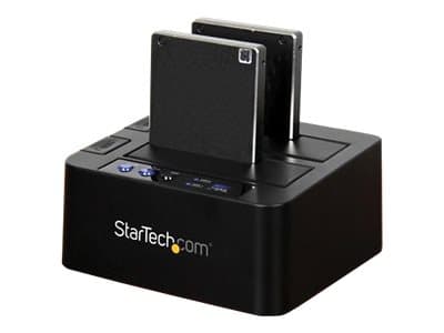 StarTech.com USB 3.1 (10Gbps) Hard Drive Duplicator Dock för 2.5 & 3.5 SATA SSD HDD 4Kn - USB/ USB-C [Thunderbolt 3 Compatible] Cloner (SDOCK2U313R)