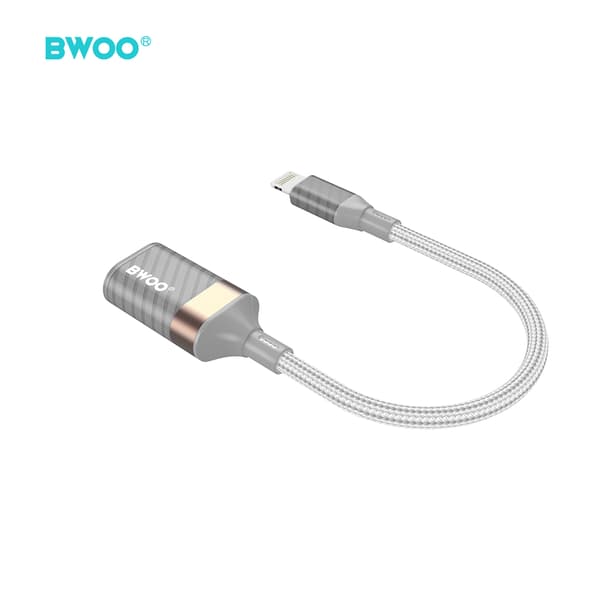 BWOO Adapter Lightning till USB BZ70 - OTG-kabel för iPhone/iPad, Datatransfer