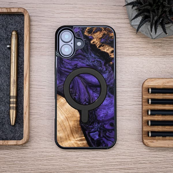 Bewood Unique Case for iPhone 16 Plus 6.7\" Violet with MagSafe
