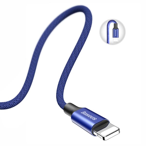 Baseus Yiven USB - Lightning-kabel 1,2 m 2A marinblå blå