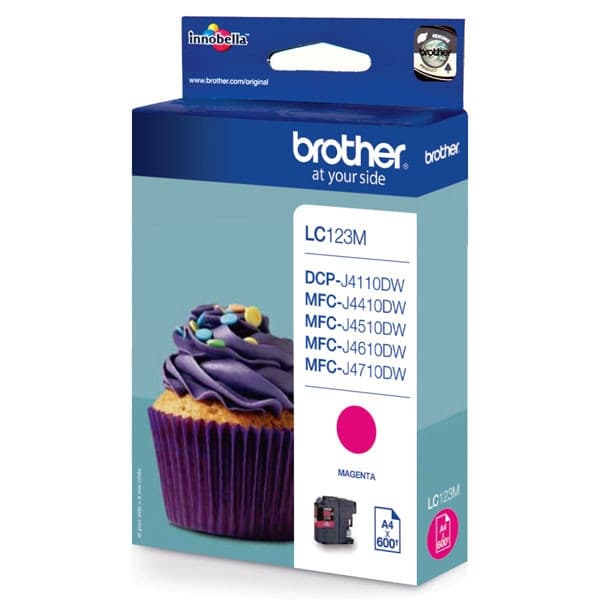 Brother LC 123M Magenta 600 sidor bläck