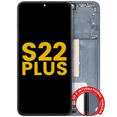 OLED-enhet med ram för Samsung Galaxy S22 Plus 5G (USA & internationell version) (renoverad) (grön) grön