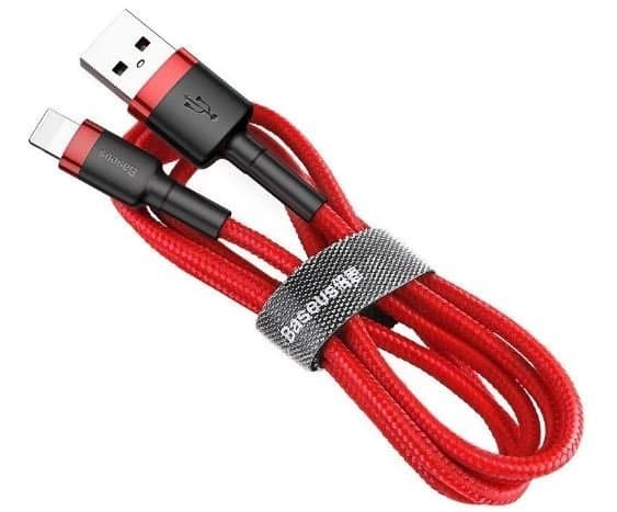 2 m Baseus cabel iphone|röd röd