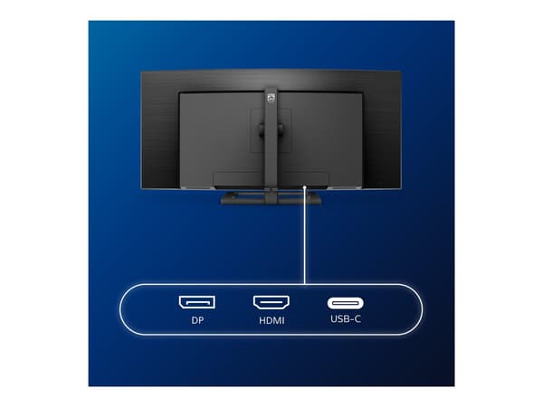 Philips E-line 346E2CUAE 34 VA 3440 x 1440 (UltraWide) HDMI DisplayPort USB-C 100Hz