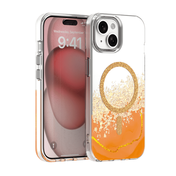 Epoxy Mag skal för iPhone 13 / 14 orange orange