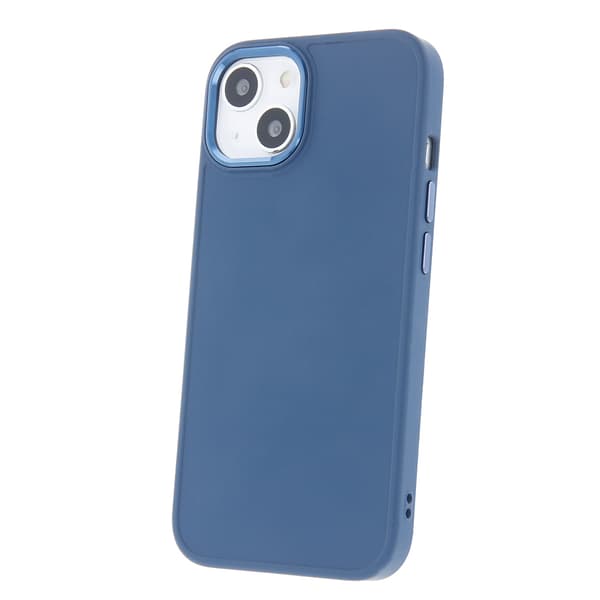 Satinfodral för iPhone 15 Pro Max mörkblå