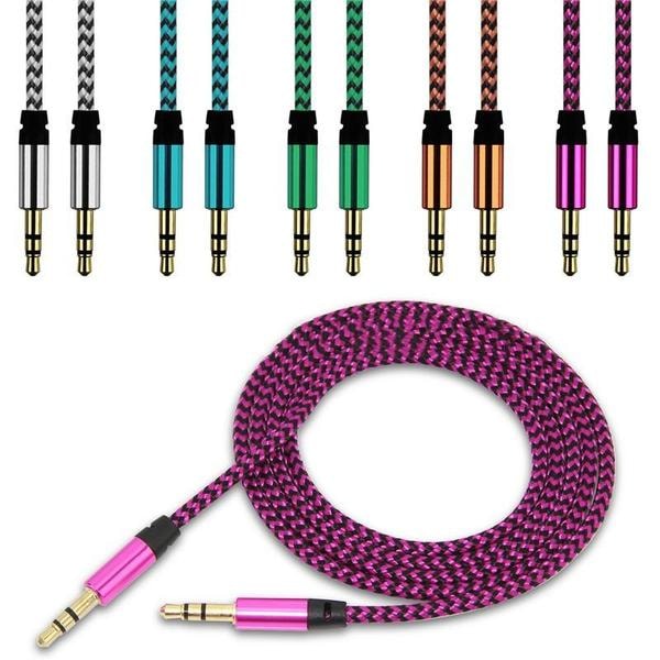 Aux till aux kabel rosa Pink