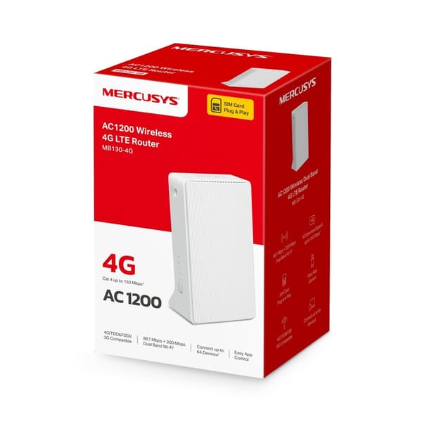 Mercusys MB130-4G trådlös router