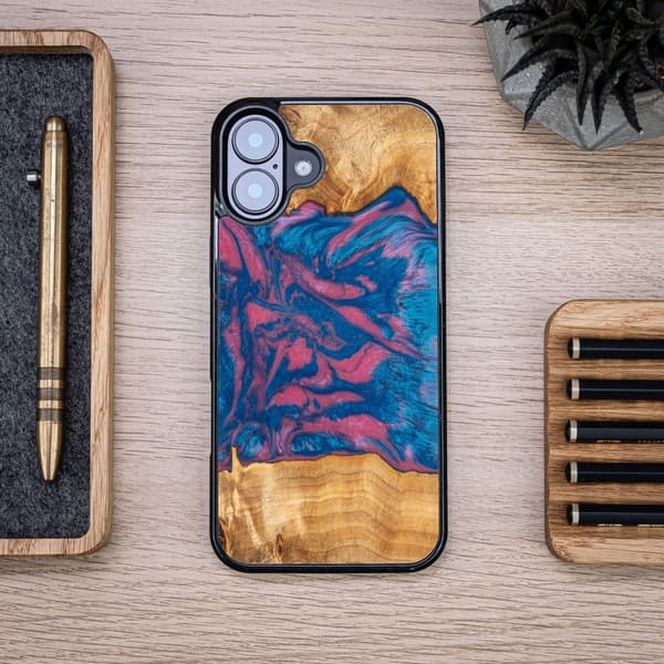 Bewood Unique Case for iPhone 16 Plus 6.7\" Neons Vegas