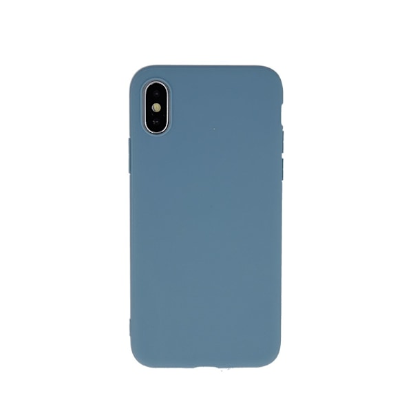Matt TPU-fodral för iPhone 11 gråblå svart