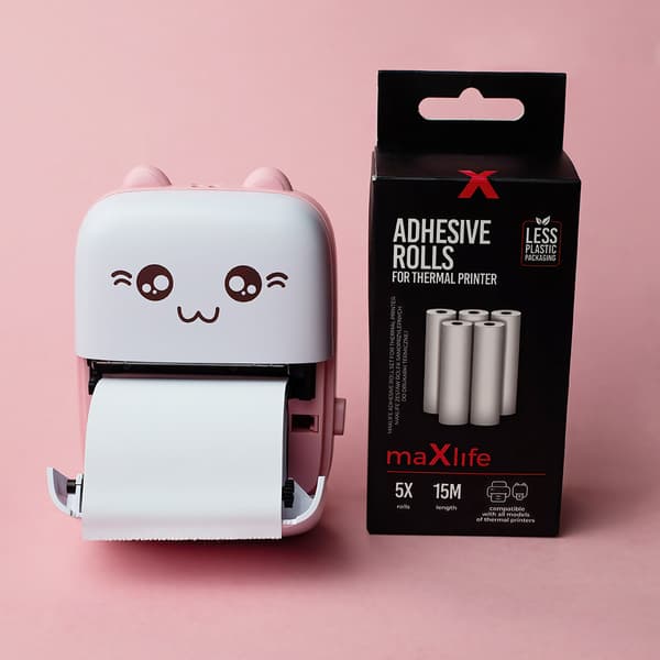 Maxlife BT termoskrivare MXTP-100 rosa