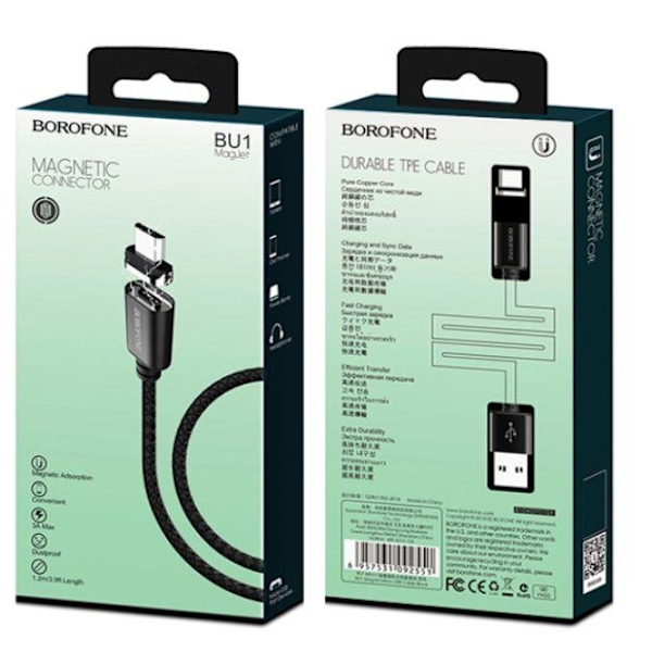 1.2M BOROFONE  Magnetic cable - mico-usb