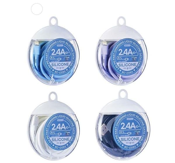 kabel REMAX LEYA SERIES RC-C093 2,4A USB / LIGHTNING vit vit
