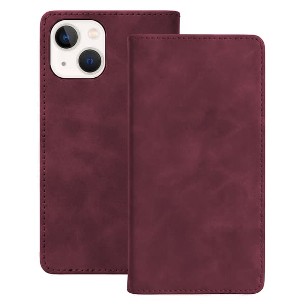 Smart Suede-fodral för iPhone 11 vinröd