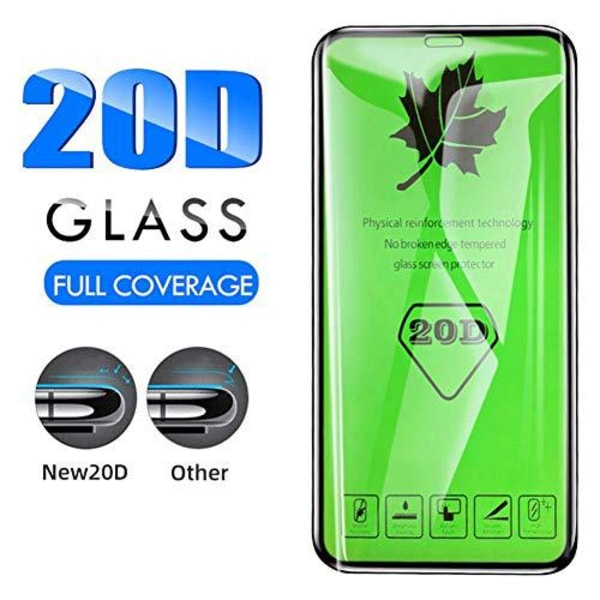 4 st 20D  hög kvalitet härdat plexiglas  för iphone 11/ Xr|svart kant