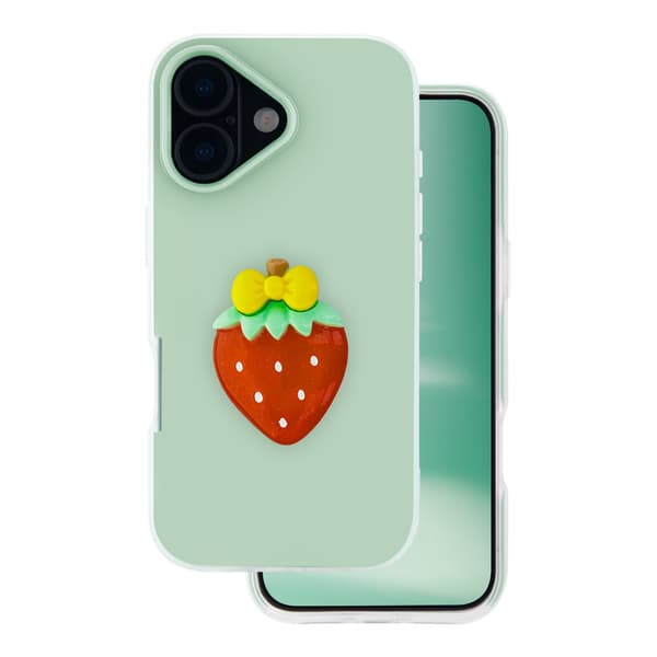 Frukt 2-i-1-fodral för iPhone 16 6,1\" grön