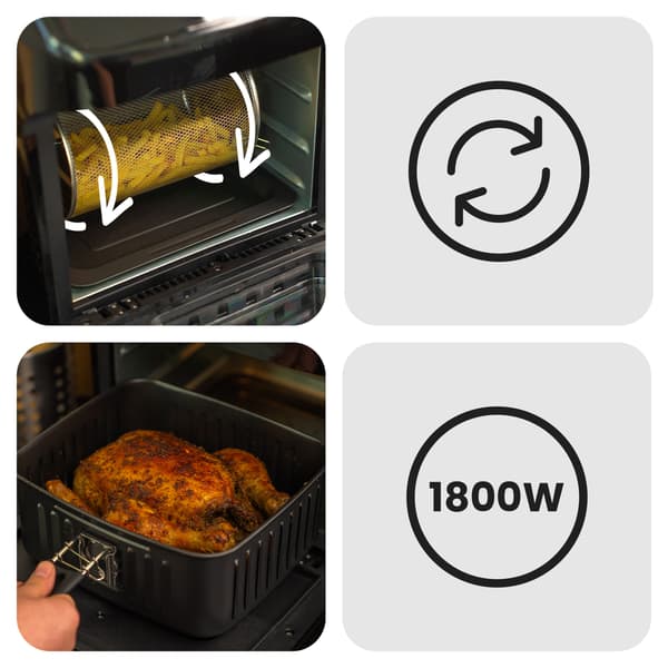 Huslog 1800W multifunktionell fritös