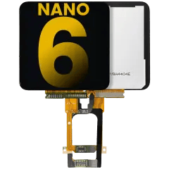 LCD-enhet för iPod Nano 6 (svart) (Premium)