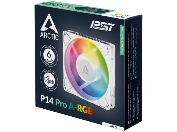 ARCTIC P14 Pro A-RGB White Fan 1-pack svart 140 mm