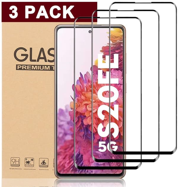 [3-Pack] för Samsung Galaxy S20 FE skärmskydd grå