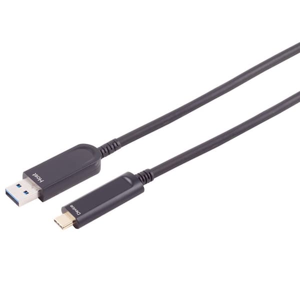 S-impuls Optisk USB-A till USB-C kabel 10 Gbps 20m
