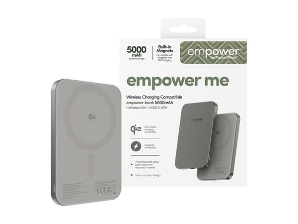 empower by PanzerGlass Powerbank 5000mAh 1xUSB-C Grå