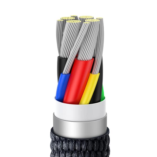 Baseus kabel Crystal Shine USB-C - USB-C 2,0 m 100W svart