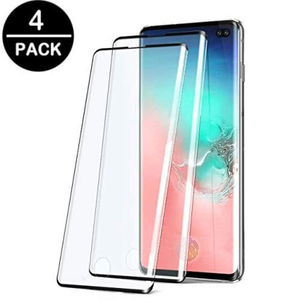 4 st hög kvalitet heltäckande  för Samsung s10 plus Transparent