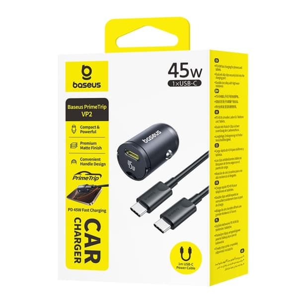 Baseus PrimeTrip VP2 Billaddare 45W Svart