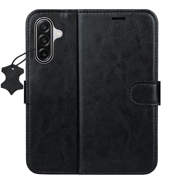 Smart Luxe läderfodral för Samsung Galaxy S25 FE svart svart