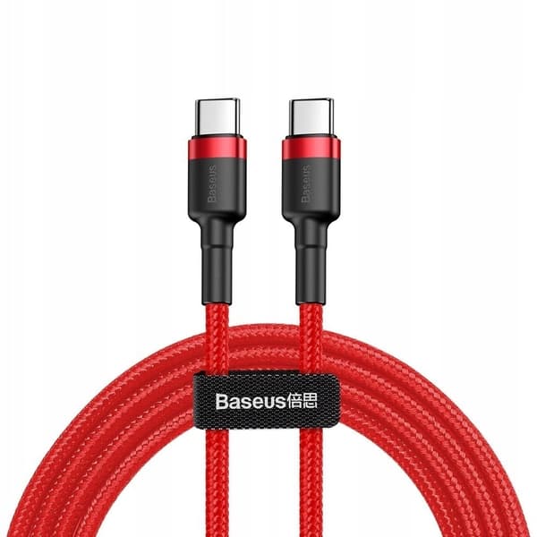 Baseus Cafule USB-C kabel 60W 1m röd röd