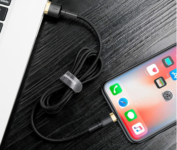 2 st 3 m Baseus cabel iphone röd