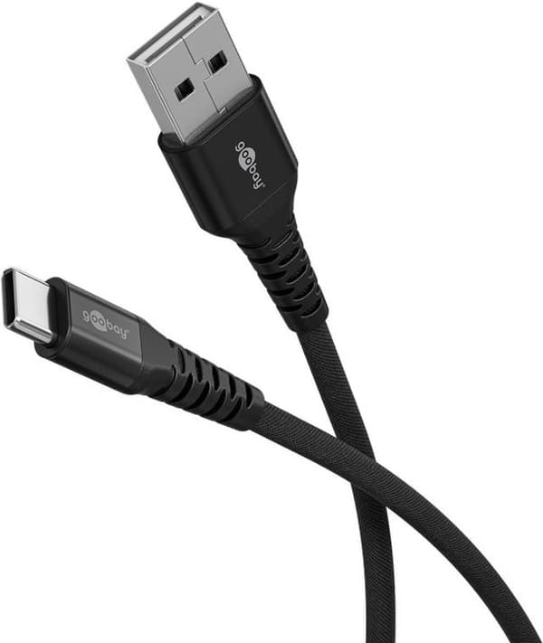 goobay USB-C 2.0 Textile 3m kabel