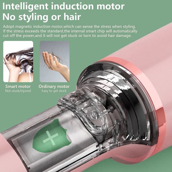 Automatisk hårkrullare, rosa