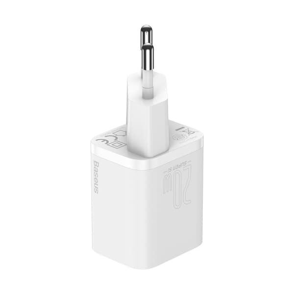 Baseus väggladdare Super Si PD 20W 1x USB-C vit vit