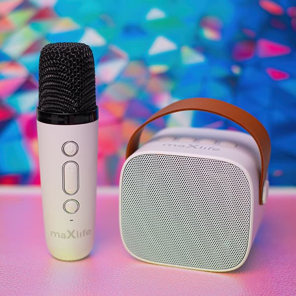 Maxlife Bluetooth karaoke högtalare MXKS-100 vit blå