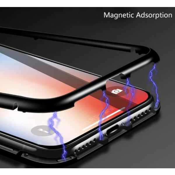 magnetisk glas bakfodral med Härdat glas Xs max|svart