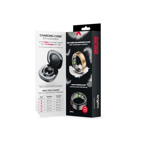 Maxlife smart ring MXSR-100 guld storlek 12 gul